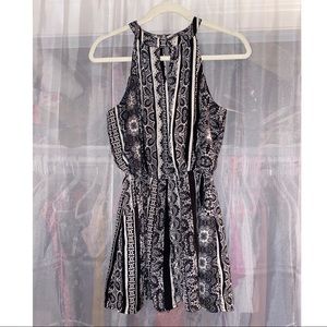 Black and white Romper